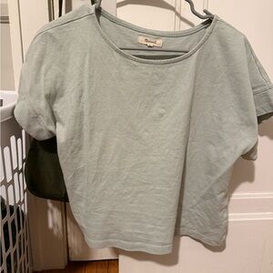Madewell boxy crop tee